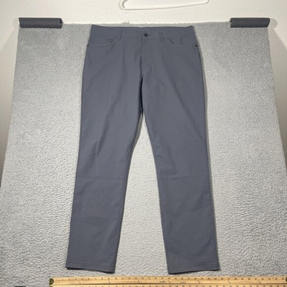 Public Rec Men's 38x34 Grey Dealmaker 5 Pocket Stretch Performance Pants - Picture 1 of 12